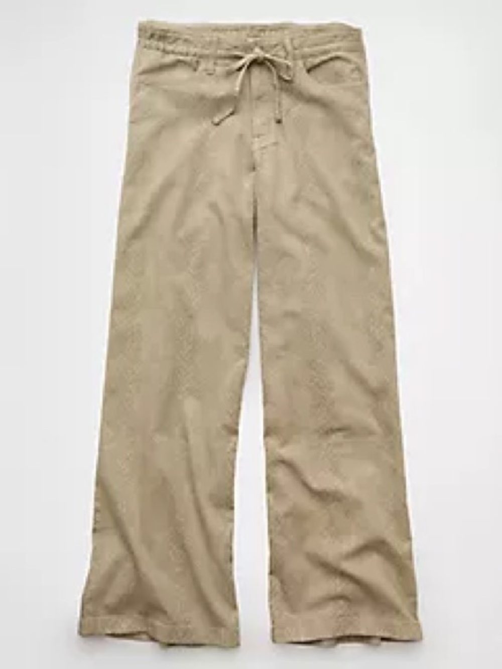 Low-Rise Stretch Wide Leg Pants in Sage Green